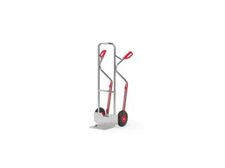Alu steekwagen A1330P 200kg aluminium polyurethaan wielen - 1