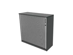 jaloeziedeurkast,HxBxD 1155x1200x445mm,2xhouten vloer,MS-donkergrijs