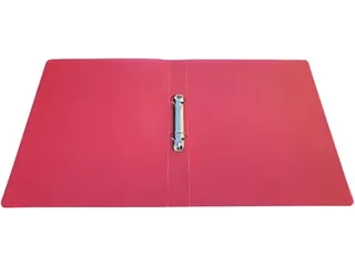 ringmap, voor ft A4, uit PP, 2 ringen van 25mm, transparant rood - 3