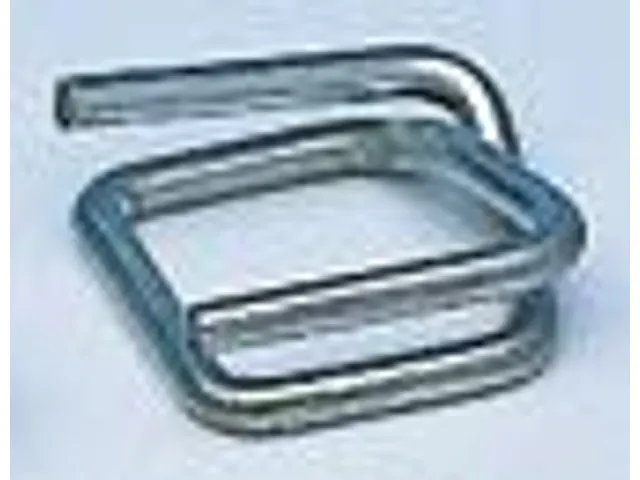 Boucles métalliques galvanisées pour feuillard polyester et composit