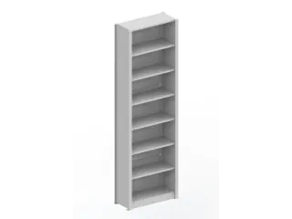 kantoorstelling,grondveld,HxBxD 2550x806x335mm,8xStalen bodem - 1