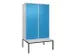 locker voor scheiding van kleding,HxBxD 2120x1200x815mm,4vak