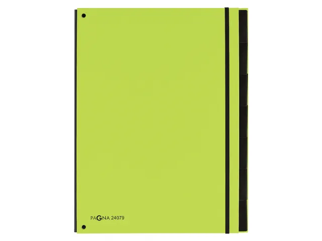 Sorteermap Pagna Trend 7 vaks A4 Pp Appelgroen
