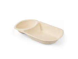 Snackbakje IEZZY A23 suikerriet PFAS-vrij 176x92x32mm 50 stuks