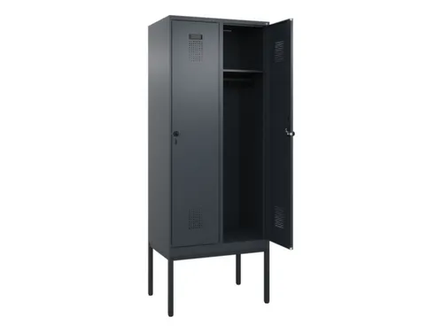 locker,HxBxD 2120x800x500mm,2vak,vak B 400mm,draaigrendel