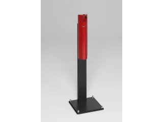 Staande Asbak 3.5 liter 1250x 310x 310mm Voet Zwart Rood - 1