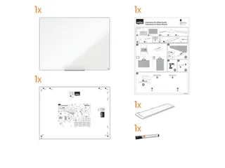 Whiteboard Nobo Impression Pro 60x90cm staal - 10
