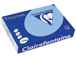 Trophée Pastel gekleurd papier A4 160 gram 250vel Helblauw