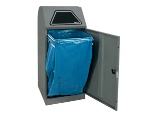 afvalverzamelaar,niet-brandbaar,1x120l,HxBxD 1100x450x450mm - 2