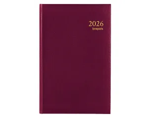 Agenda 2027 Brepols Saturnus Luxe 1dag/1pagina bordeaux - 5