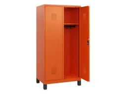 schoollocker,HxBxD 1630x800x500mm,2vak,vak B 400mm,cil.-slot,voeten