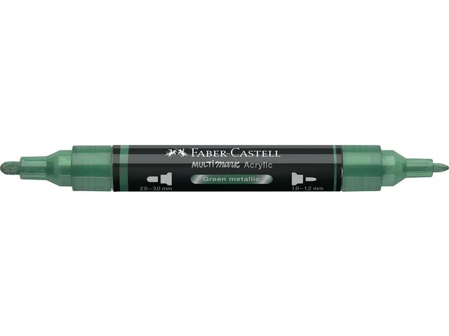 Acrylmarker Faber-Castell Multimark 295 green metallic