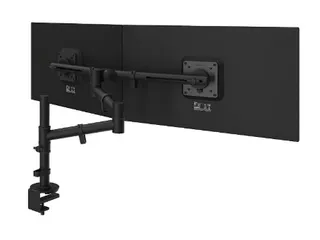 Monitorarm Viewgo Voor 2 Schermen 360° draaibaar Zwart