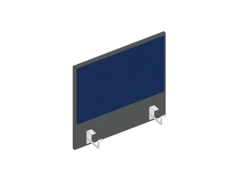 baliepaneel bureau aanbouw links MS-donkergrijs BN6016-blauw 600mm