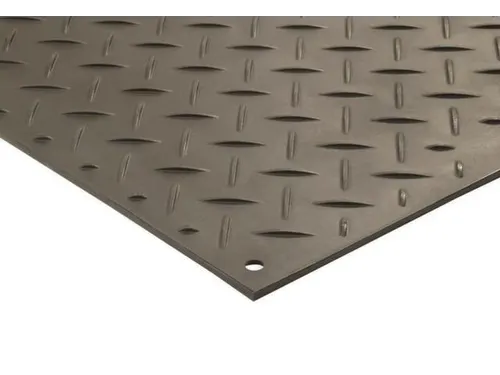 vloerbeschermingsmat,HxLxB 12,7x2440x1220mm,HDPE,geribd,antislip