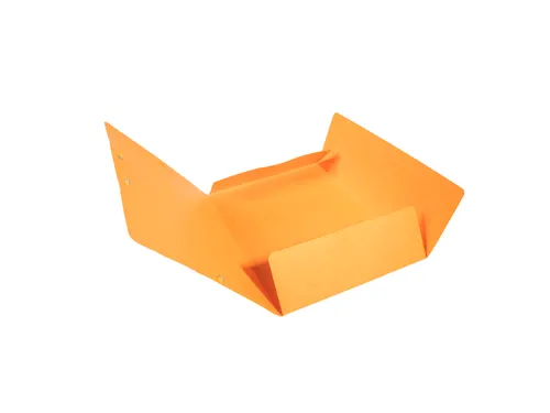Elastomappen A4 glanskarton 3 kleppen monobloc-Oranje