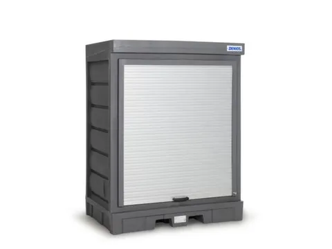 depot,v. aquatoxische/bijtende stoffen,HxBxD 1980x1554x1083mm,roldeur
