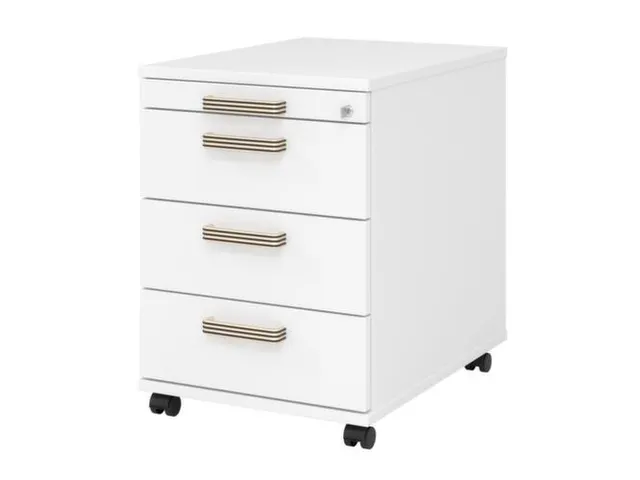 mobiel ladeblok,HxBxD 590x430x560mm,1 MA,3lade(n),cil.-slot,romp wit