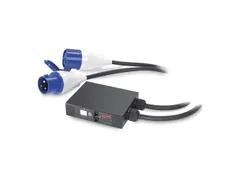 In-line stroommeter, 32A, 230V, IEC309-32A, 2P+G