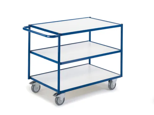 tafelwagen,draagverm. 250kg,3etage(s),laadvl. LxB 790x490mm,houtetage