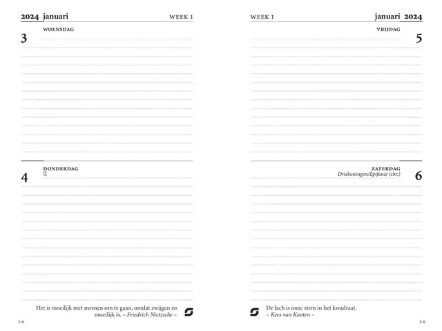 Agendavulling 2027 Succes Mini 4dagen/2pagina's