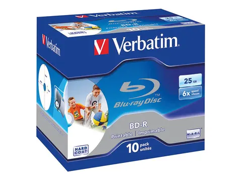 Verbatim Bd-R 25Gb 6X (10) Jc Worm 43713 Jewel Case