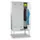 locker met bank,HxBxD 2150x1200x500mm,3vak,RAL7035,front RAL7035