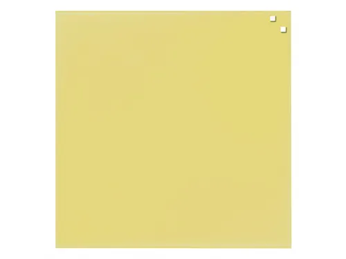 Glasmagneetbord Naga 45x45cm geel