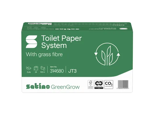 Toiletpapier GreenGrow ST10 systeemrol 2-laags 712vel naturel 314680