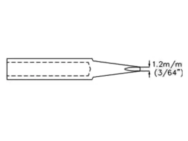 Soldeerpunt - Beitelvorm - 1.2mm (3/64 Inch)