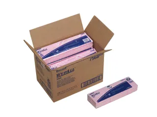 WypAll 7568 sopdoek X80 I-vouw 1-laags Rood 250 Stuks - 5