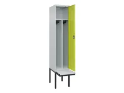 locker met bank,voor scheiding van kleding,HxBxD 2120x400x815mm,1vak