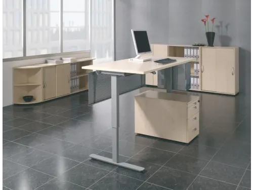 Elektrisch ihv sta-zit-bureau 650-1250x1200x800mm decor Onyx