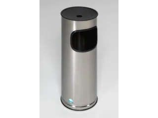 Combi-Asbak HXØ 610X250Mm Aluminium Opvangbak Zwart Rvs 17 Liter - 2