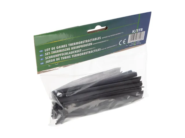 Set Thermische Krimpkousen - 40 Stuks - Zwart