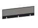 cache de banque d'accueil,p. table de bureau,CC-noir,BN8078-gris