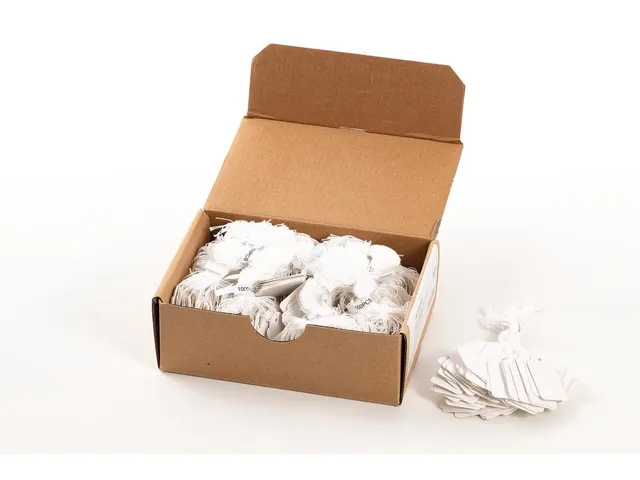 HERMA 6925 Hanglabel 25x38mm Wit karton met Wit draad 1000 stuks