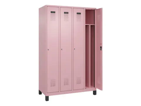 locker voor scheiding van kleding,HxBxD 1950x1200x500mm,4vak