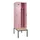 locker met bank,voor scheiding van kleding,HxBxD 2120x600x815mm,2vak