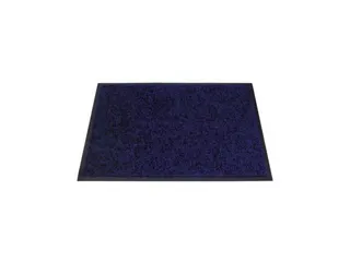 Schoonloopmat Binnen 40x60 Cm Wasbaar Donkerblauw 2 Stuks - 1