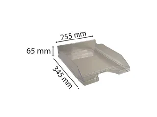 ECOTRAY Brievenbak O ffice grijs doorschi - 3