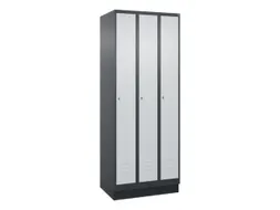 locker,HxBxD 1950x750x500mm,3vak,vak B 250mm,cil.-slot,sokkel