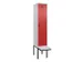 locker met bank,voor scheiding van kleding,HxBxD 2120x400x815mm,1vak