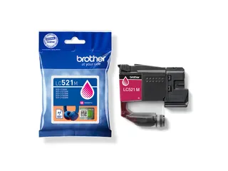 Inktcartridge Brother LC-521M rood - 1
