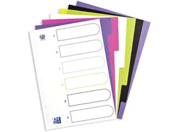 Elba Tabbladen Mycolour A4 6-Delig 11-Gaats Assorti Kleuren