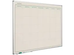 Maandplanner Elegance Duits softline profiel 8mm 90x120cm aluframe