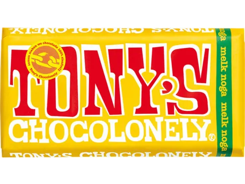 Chocolade Tony's Chocolonely reep 180gr melk noga
