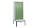 locker voor scheiding van kleding,HxBxD 2120x800x815mm,2vak