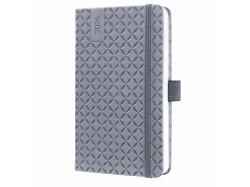 Weekagenda Flair A6 2026 (NL/FR/EN/DU) Glacier Grey Hardcover