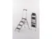 Veiligheids-vouwtrap Aluminium Platform 4treden H 920mm Rubberen Laag